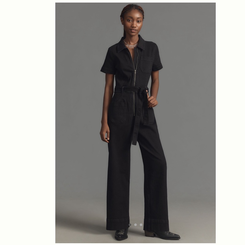Anthropologie Maeve The Collette Jumpsuit in Black
